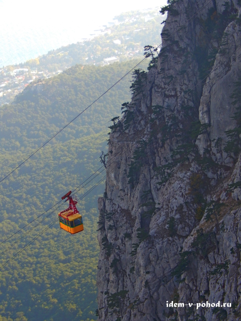 Гора ай Петри в Крыму канатная дорога